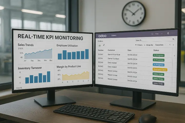 Odoo Enterprise ERP + Power BI — and it’s turning ordinary businesses into data-driven powerhouses. Real-Time KPI Monitoring