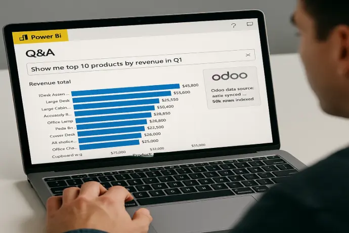Odoo Enterprise ERP + Power BI — and it’s turning ordinary businesses into data-driven powerhouses.   Natural Language Query in Power BI 