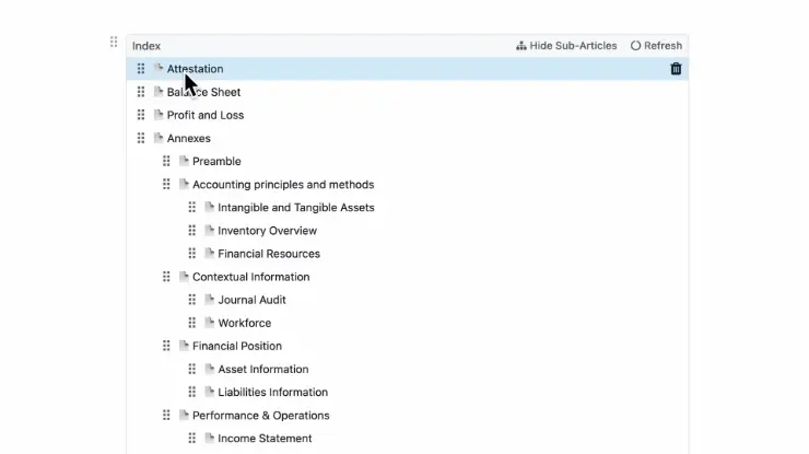Odoo v19 Audit Report screen